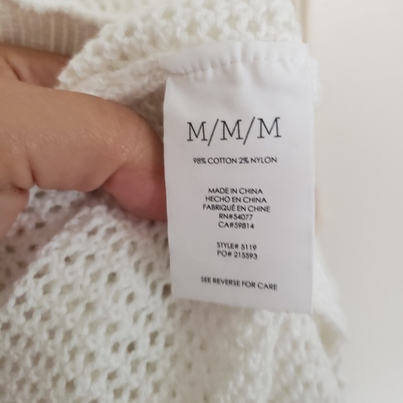 Cabi summer vest white sleeveless knit medium - Picture 3 of 7